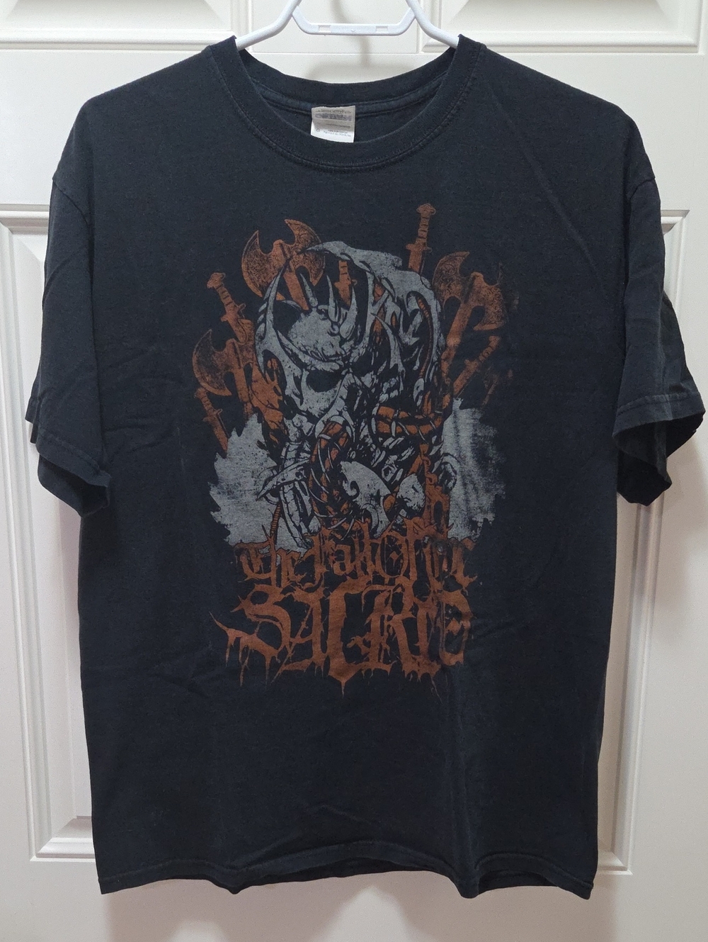 Black Graphic Metal Band T-Shirt